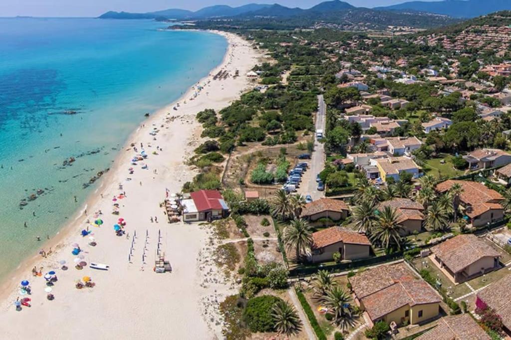 Sea View- 5 Minutes From The Beach Garden, Wi-Fi, Bbq Costa Rei Luaran gambar
